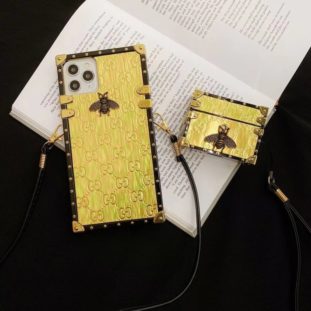 Bronzing printing Square phone case for Samsung