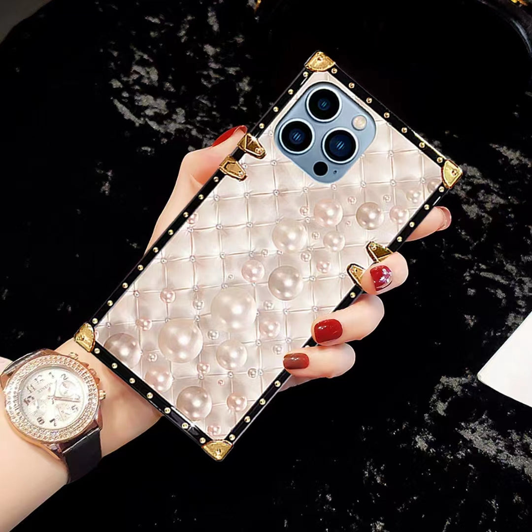 Luxury  Diamond   Square   phone case for samsung