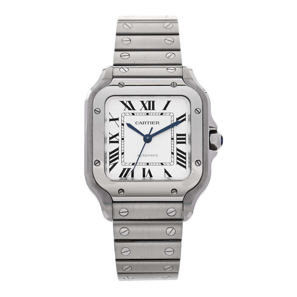 Stainless Steel 35mm Santos de Cartier Automatic Watch