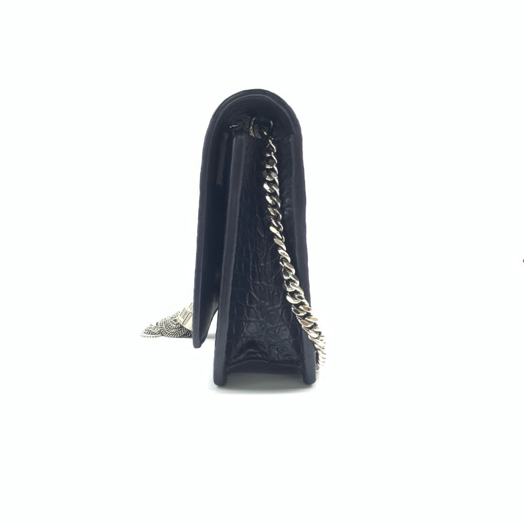 Saint Laurent Kate Embossed Leather Shoulder Bag
