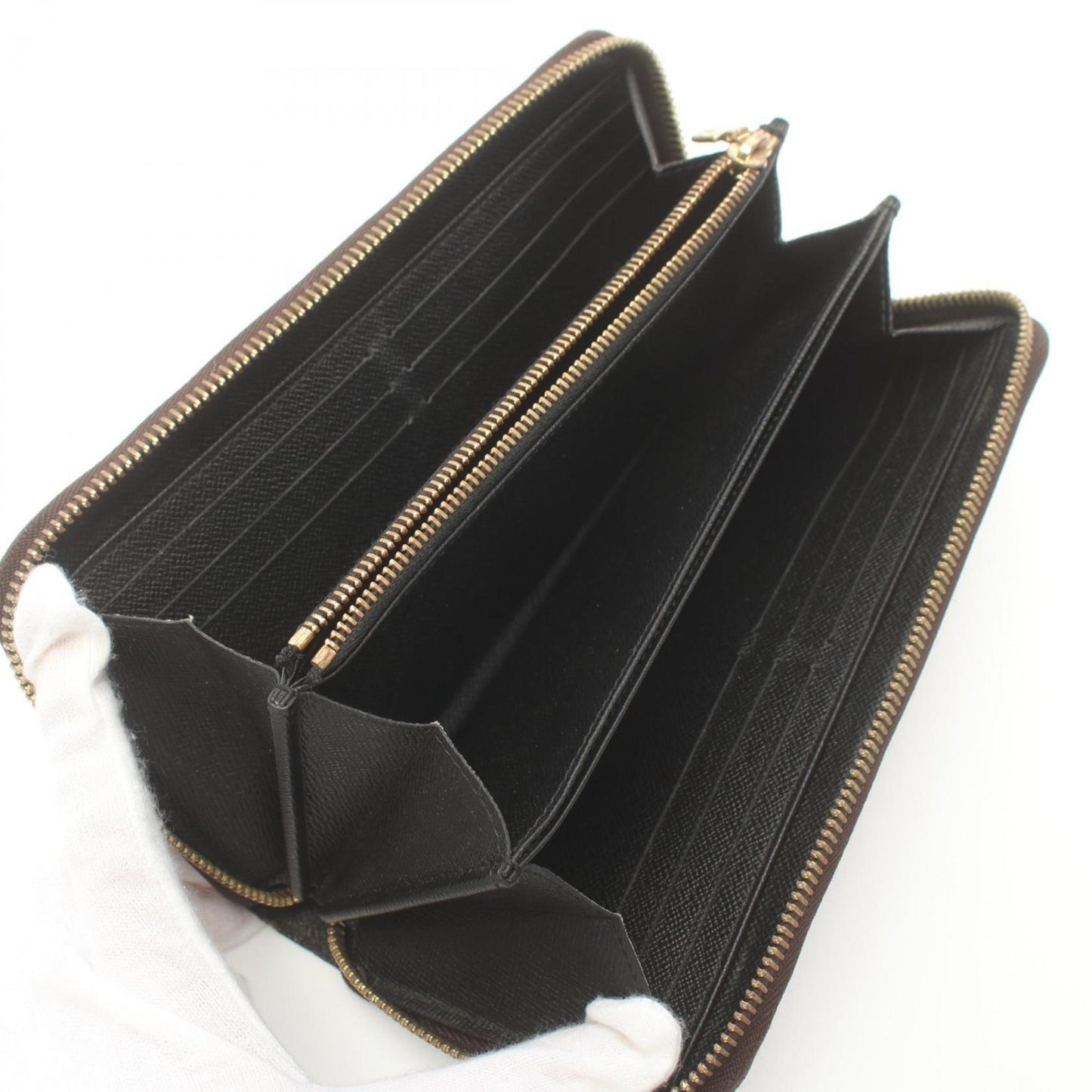 Louis Vuitton  Coated Canvas Leather Long Wallet (Bi-Fold)