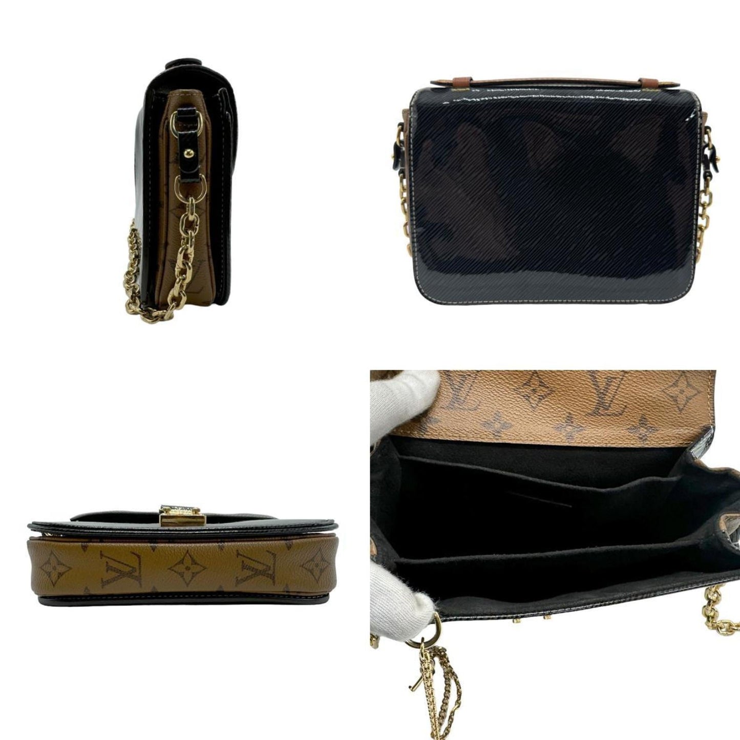 Louis Vuitton  Monogram Reverse Pvc Pochette Shoulder Bag