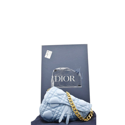 Christian Dior X Erl Micro Venice Saddle Nylon Crossbody Bag Light Blue