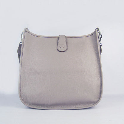 Luxury Hermes Evelyne I Handbag Grey Silver