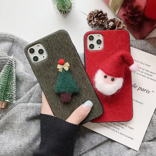 Christmas plush phone case for Samsung