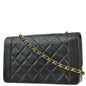 Chanel Black Lambskin Medium Diana Shoulder Bag