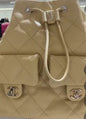 Chanel Beige Luxury Backpack