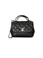 Chanel Black Top Handle Messenger Bag