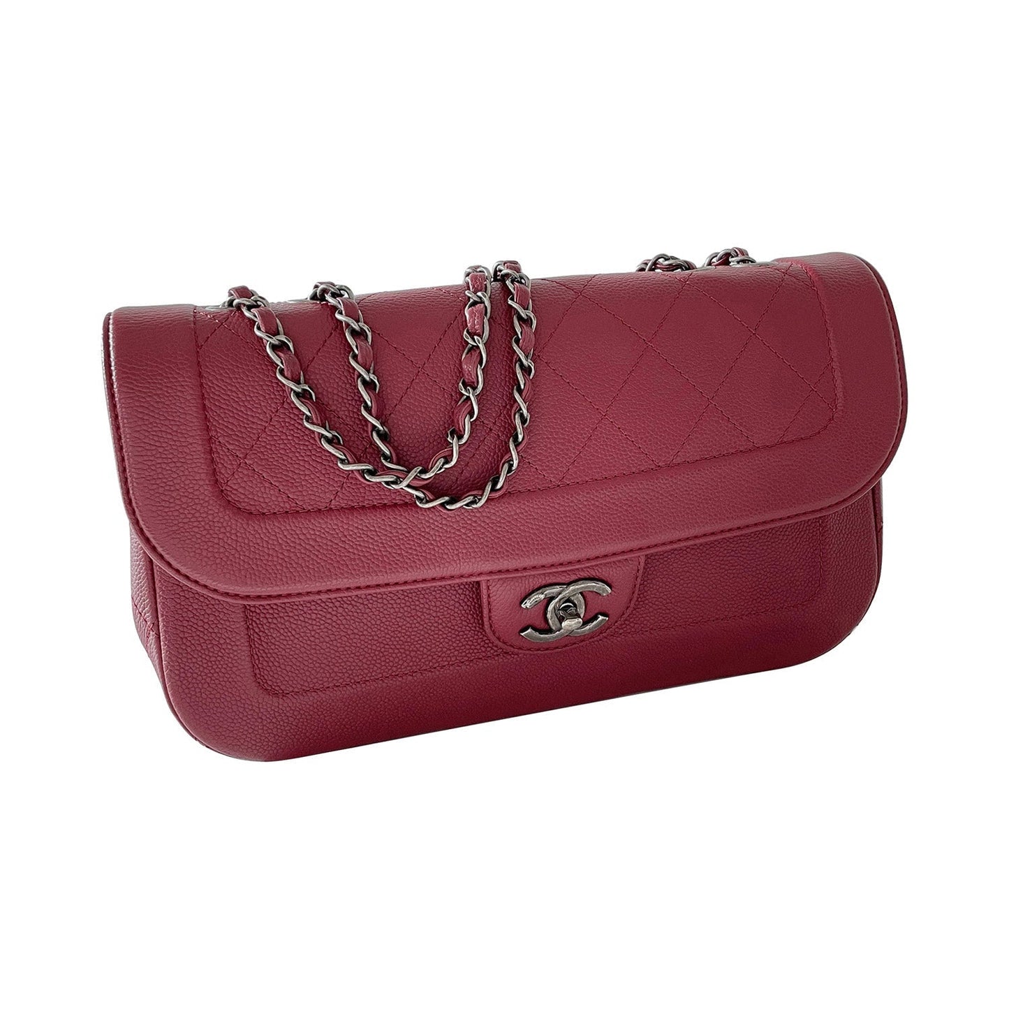 Chanel Flap Calfskin Shoulder Bag