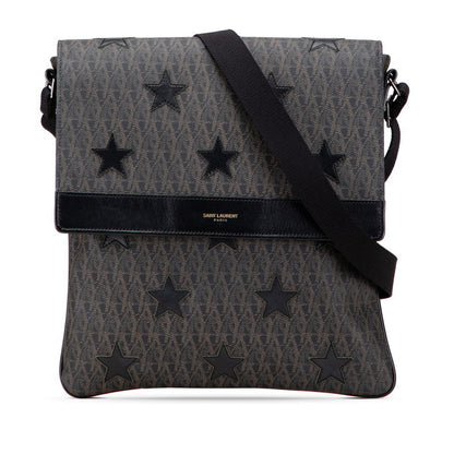 Saint Laurent Star Pvc Leather Shoulder Bag