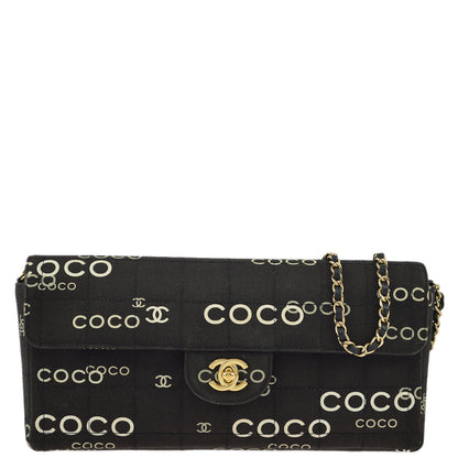 Chanel Canvas Black Shoulder Bag
