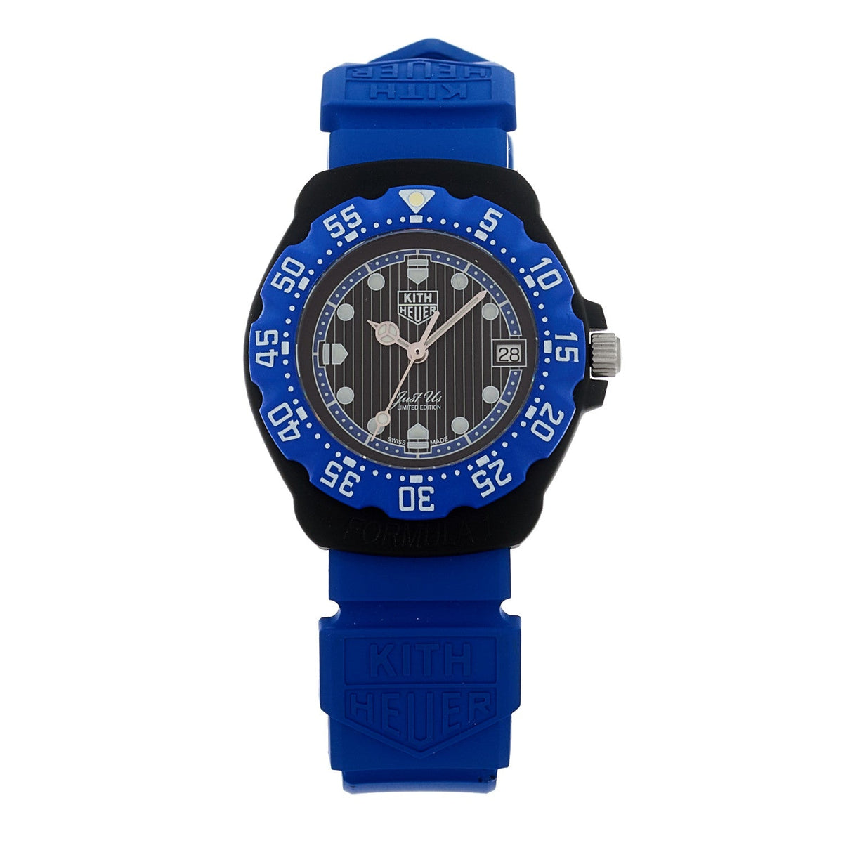 Stainless Steel Rubber 35mm Formula 1 Quartz Watch Black WA121J