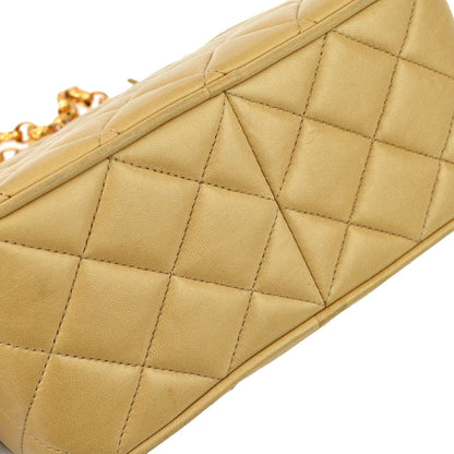 Chanel Beige Lambskin Fringe Camera Bag Mini