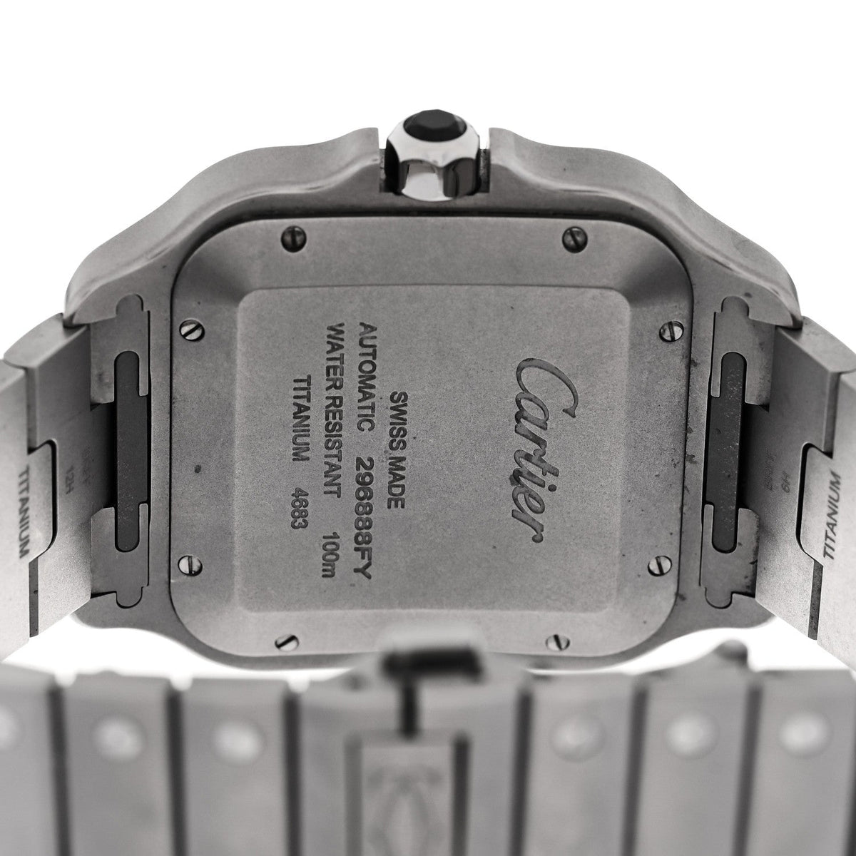 Titanium 39.8mm Santos De Cartier Automatic Watch