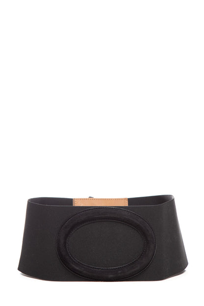 Fendi Black Wide Neoprene Waist Belt SZ 80/32