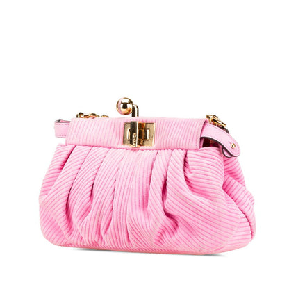 Fendi Peekaboo Click Suede Shoulder Bag
