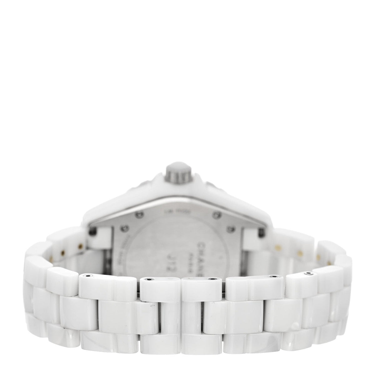 Stainless Steel Ceramic Diamond 38mm J12 Automatic Watch White