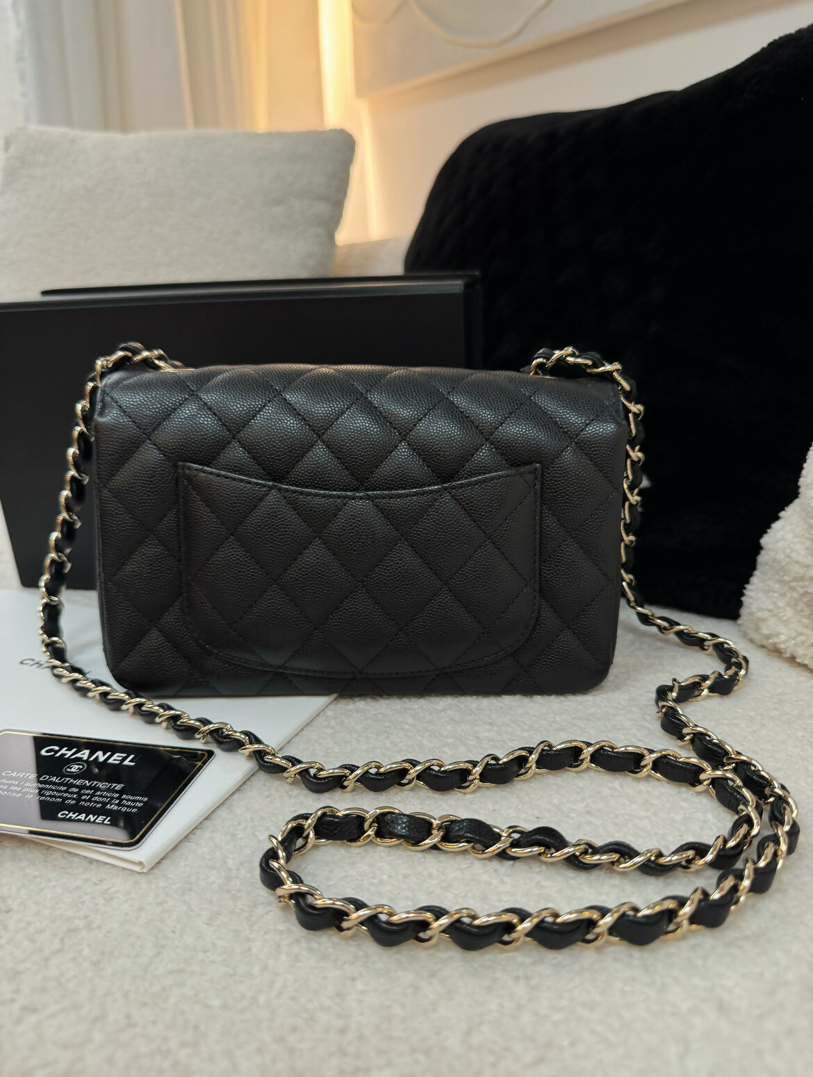 Chanel 17 Small Classic Flap Caviar Bag