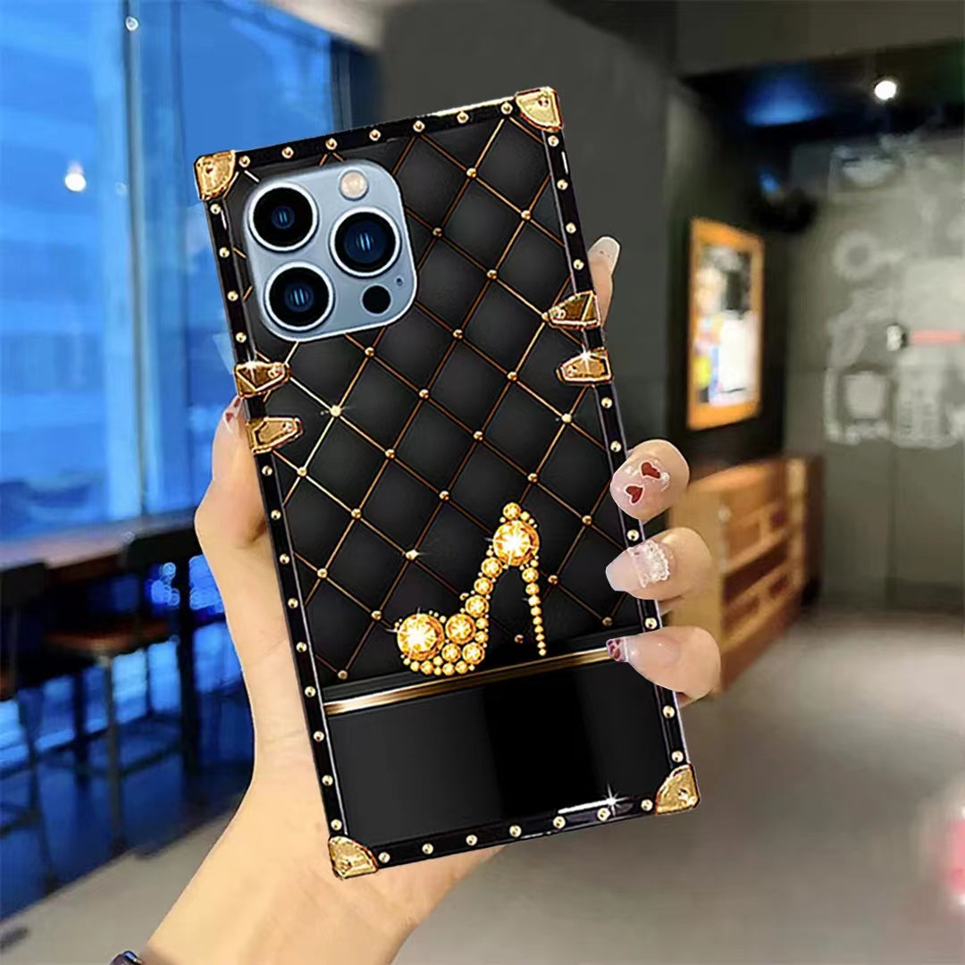 Luxury Diamond   square phone case for samsung