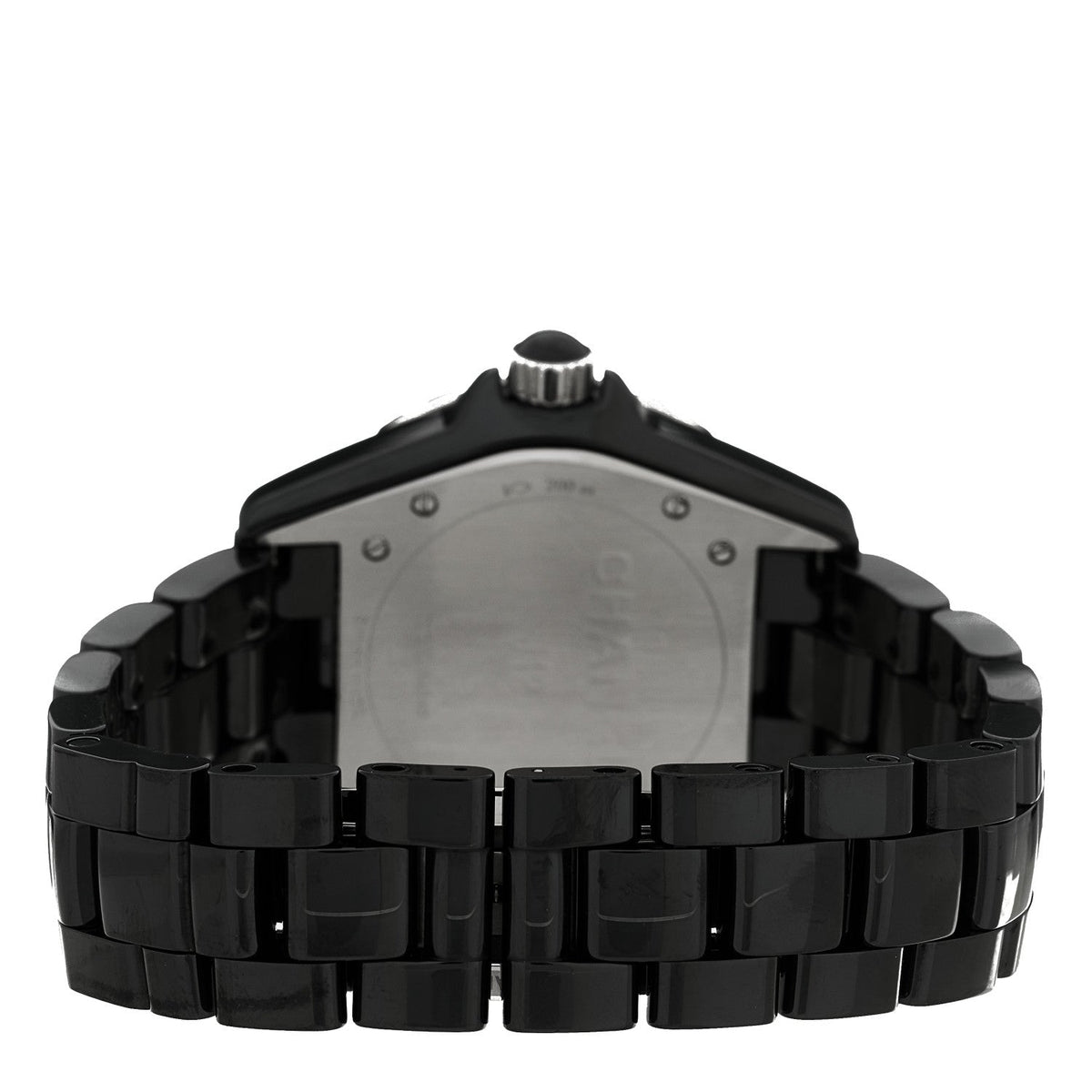 Stainless Steel Ceramic 38mm J12 Phantom Automatic Watch Black