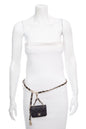Chanel Black Flap Chain Caviar Quilted Waist Bag