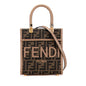 Fendi Sunshine Shopper Small FF Fabric 2Way Bag