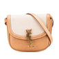 Saint Laurent Kaia Canvas Leather Shoulder Bag