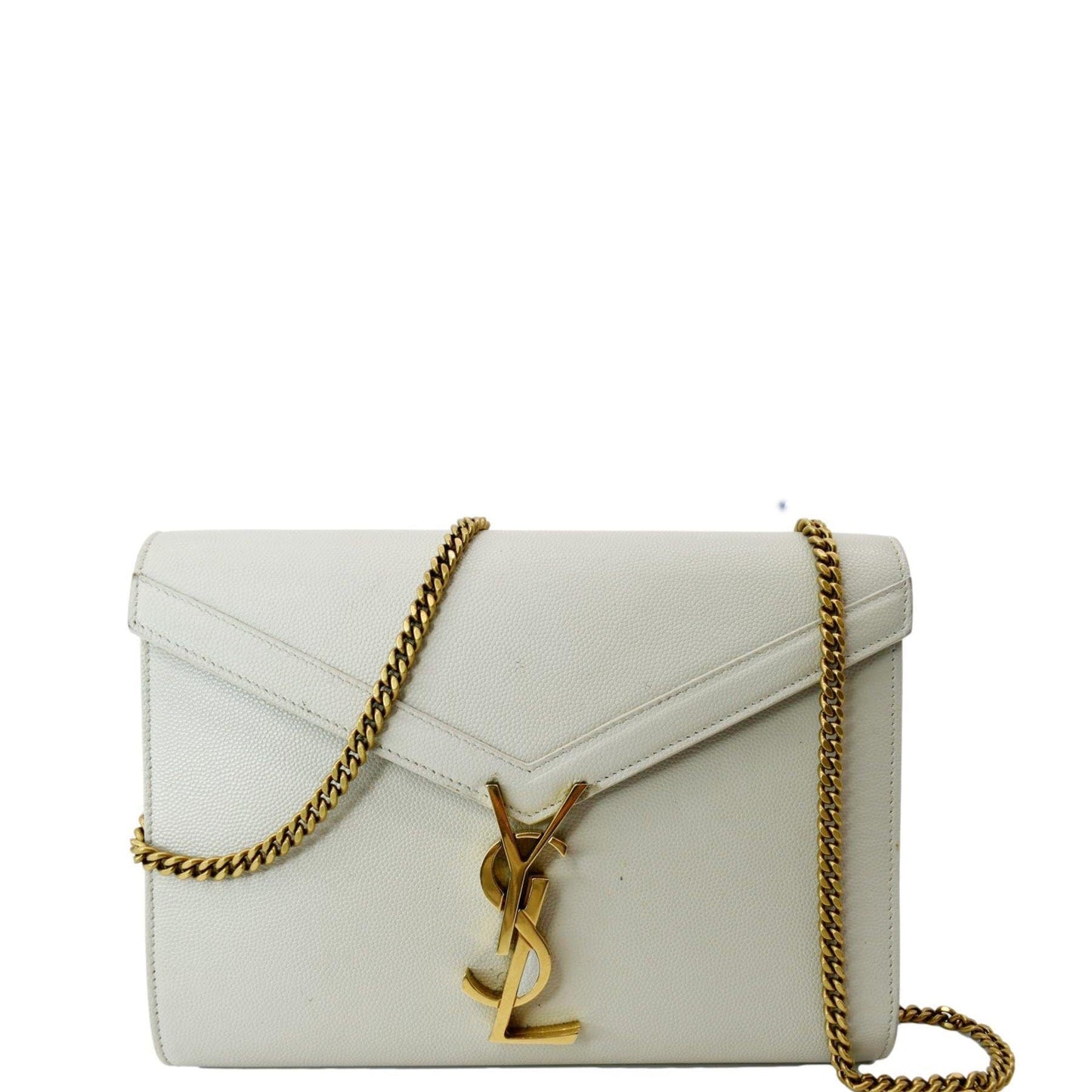 Saint Laurent Cassandra White Crossbody
