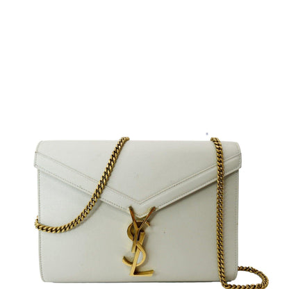 Saint Laurent Cassandra White Crossbody
