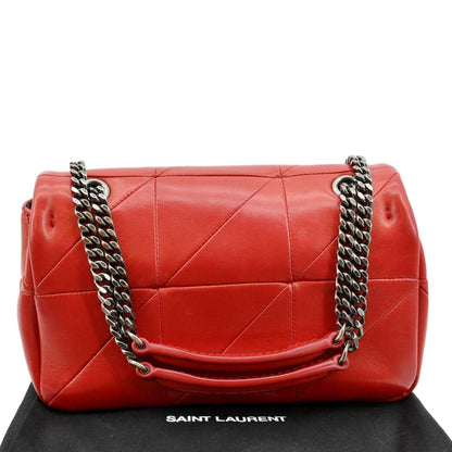 Saint Laurent Jamie Leather Red Shoulder Bag Leather