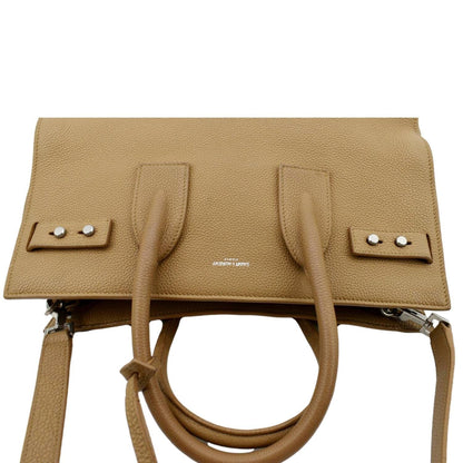 Saint Laurent Sac De Jour Leather Beige Shoulder Bag