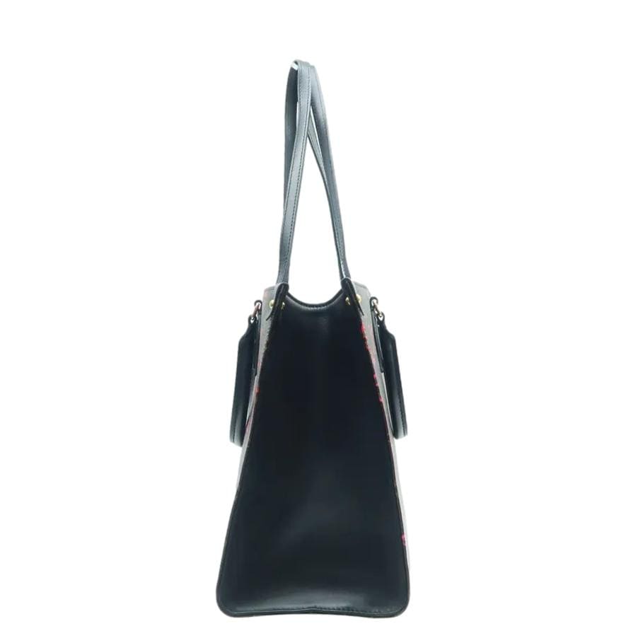 LOUIS VUITTON Fall In Love Onthego MM Monogram Canvas Tote Shoulder Bag Black