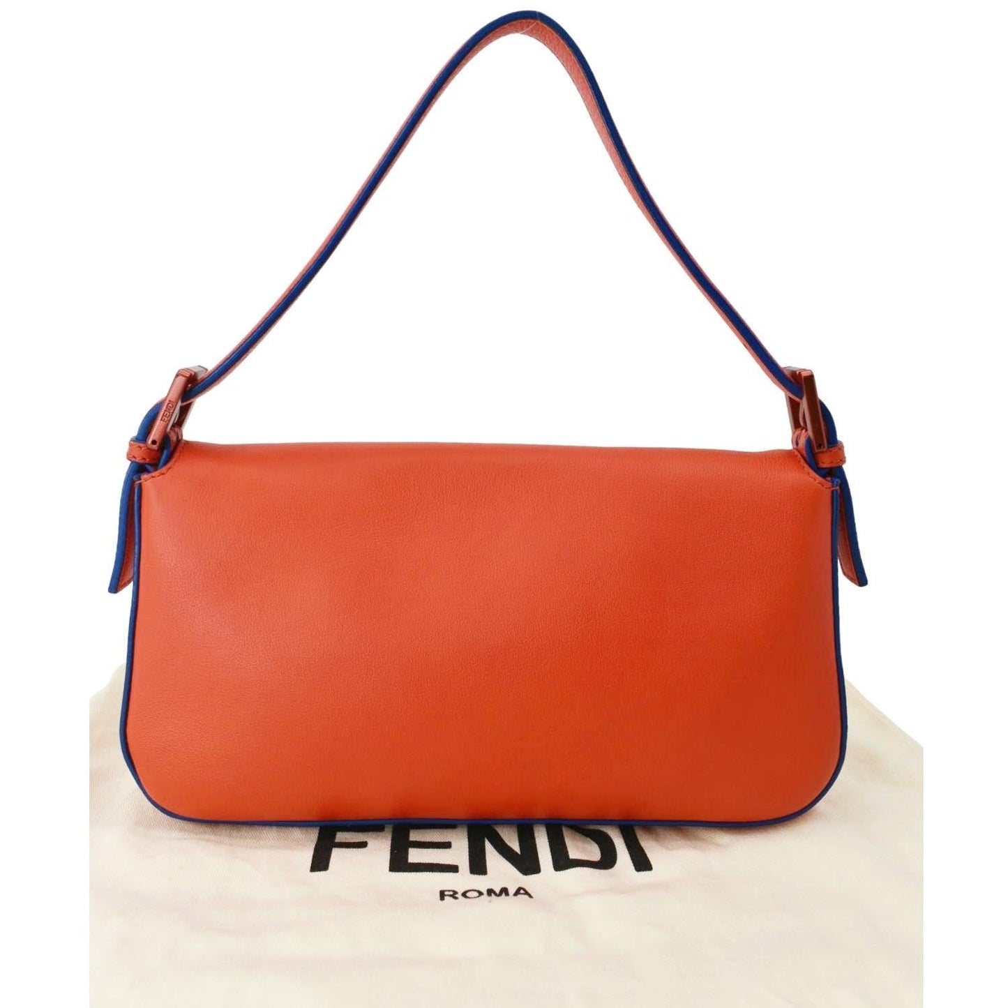 Fendi Baguette Calfskin Red Crossbody