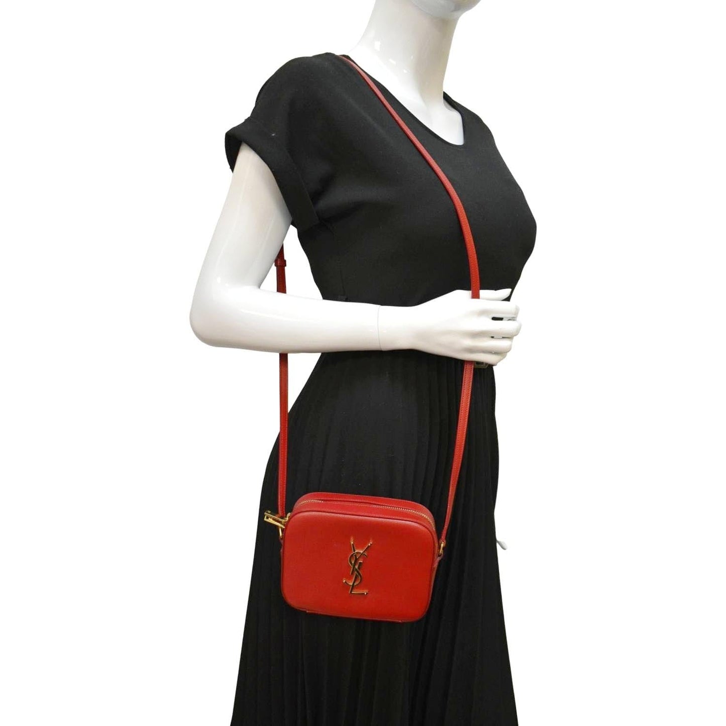 Saint Laurent Leather Red Crossbody Leather