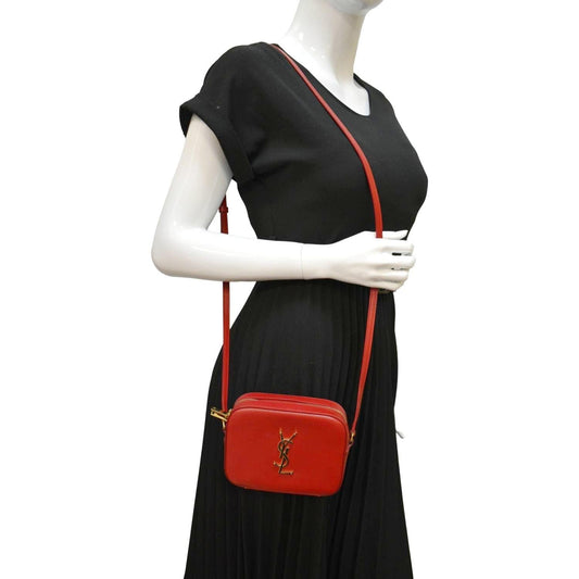 Saint Laurent Leather Red Crossbody Leather