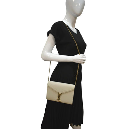 Saint Laurent Cassandra White Crossbody