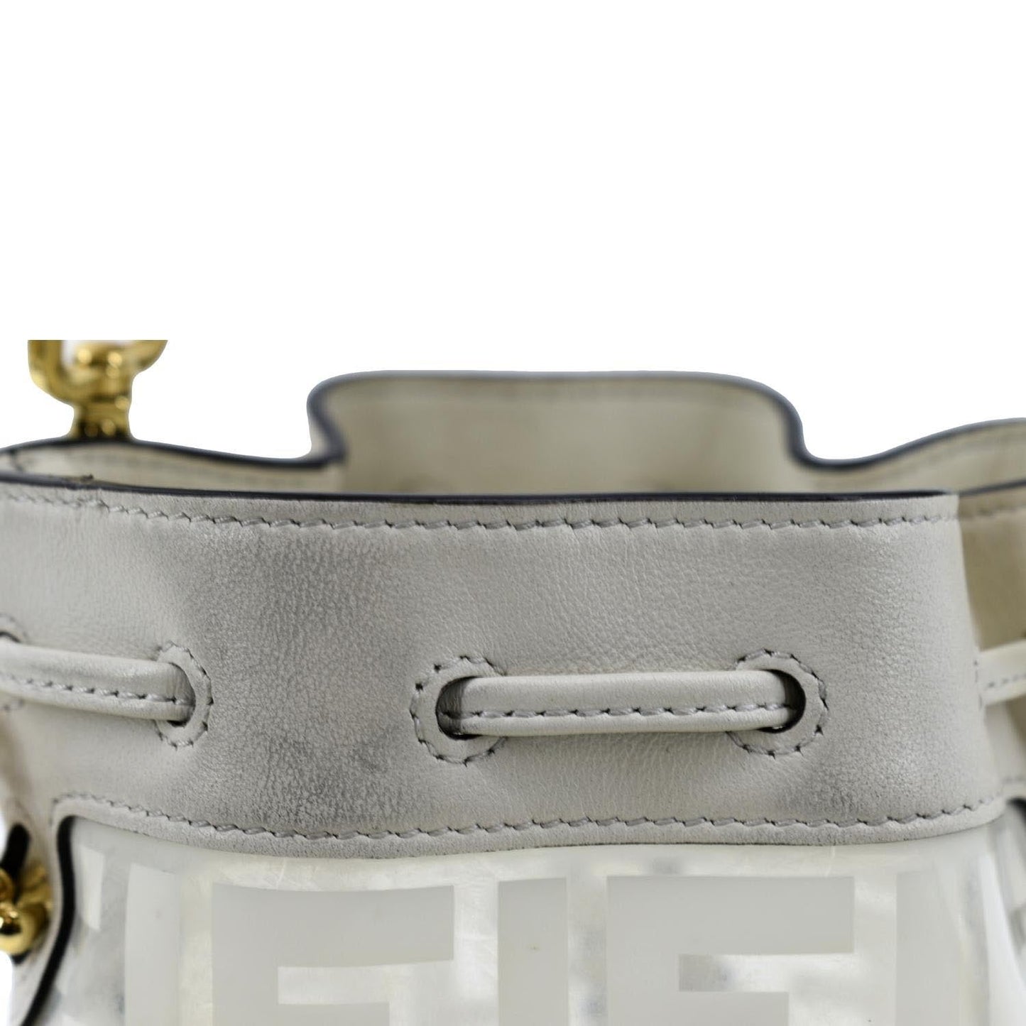 Fendi Mon Tresor Leather White Handbag
