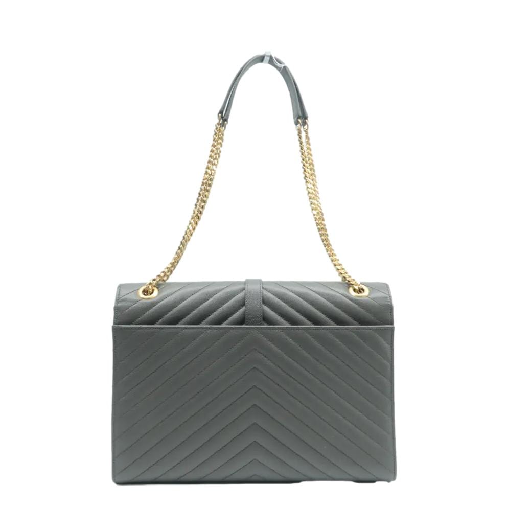 Saint Laurent Envelope Leather Red Shoulder Bag Style 13