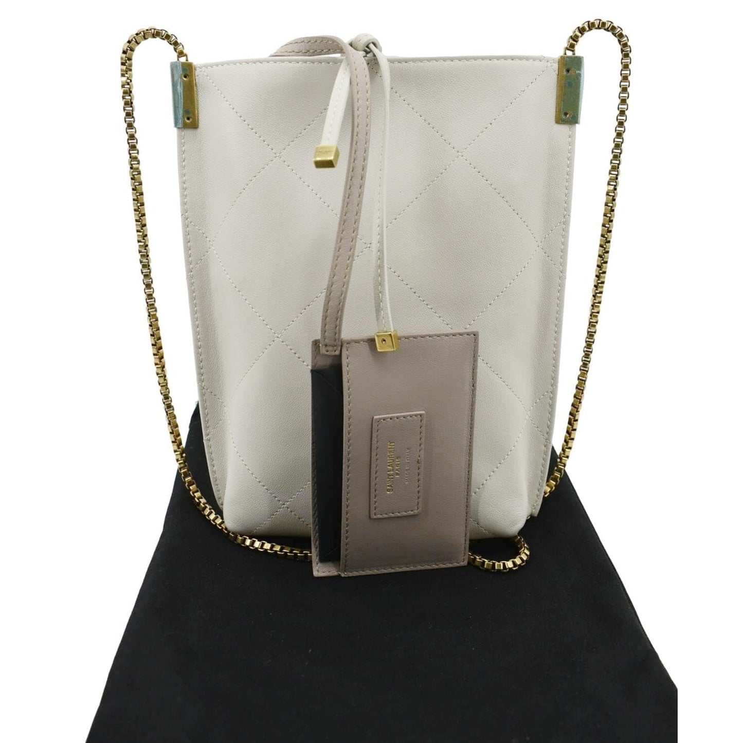 Saint Laurent Leather White Shoulder Bag Style 2