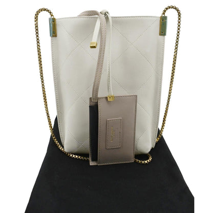 Saint Laurent Leather White Shoulder Bag Style 2