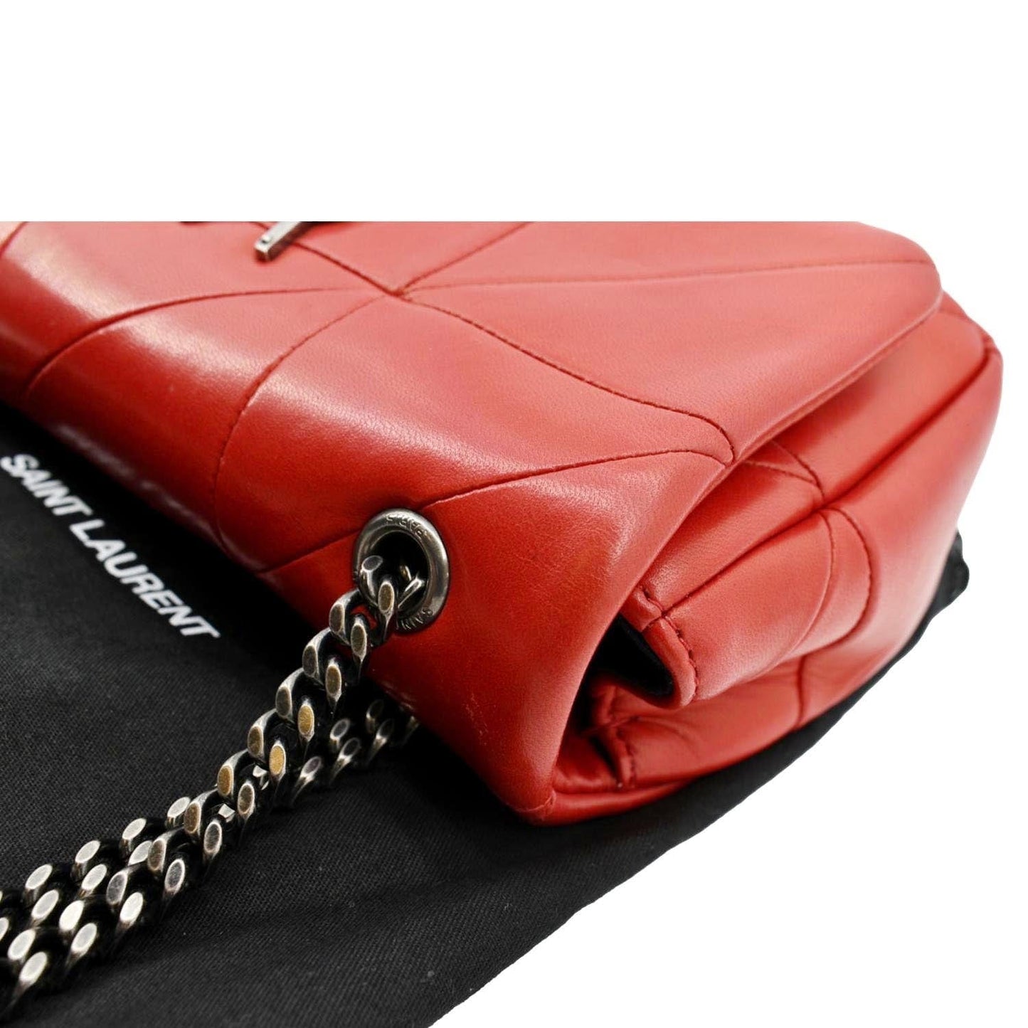 Saint Laurent Jamie Leather Red Shoulder Bag Leather