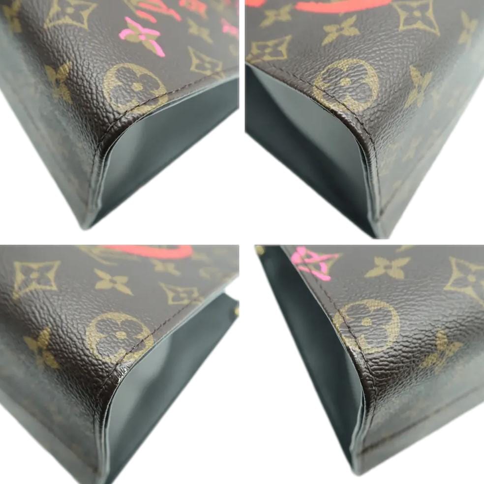 LOUIS VUITTON Fall In Love Onthego MM Monogram Canvas Tote Shoulder Bag Black
