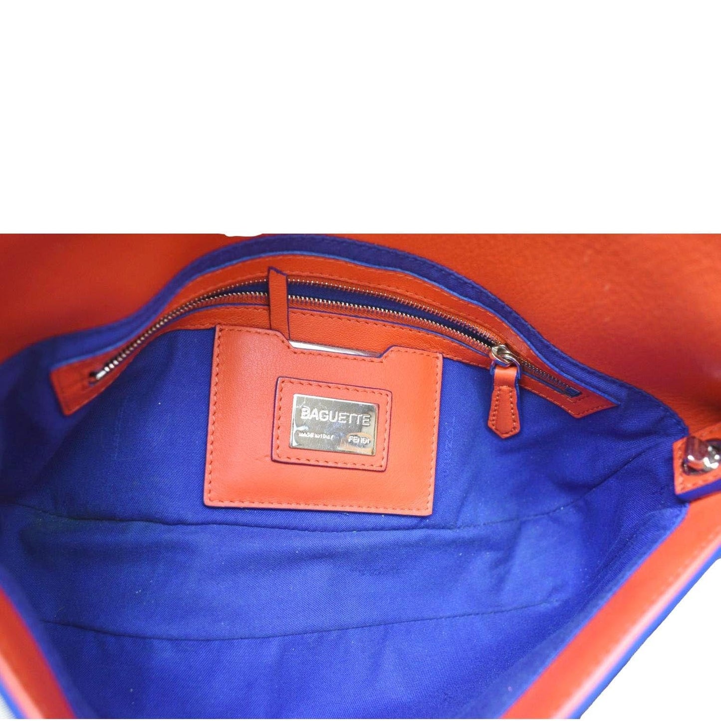 Fendi Baguette Calfskin Red Crossbody