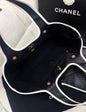 Chanel Shopping Tote Calfskin Black Tote Bag