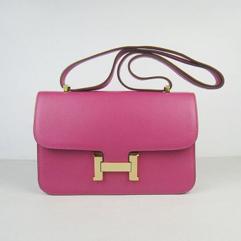 Luxury Hermes Constance 28Cm Togo Leather Bag Peach Gold