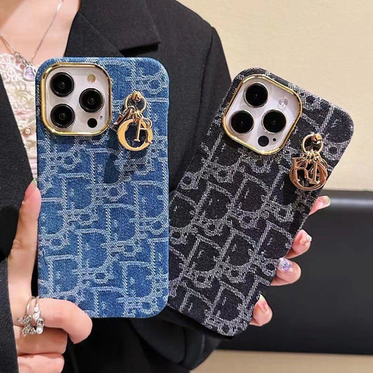 New Fashion Retro denim fabric phone case for iPhone