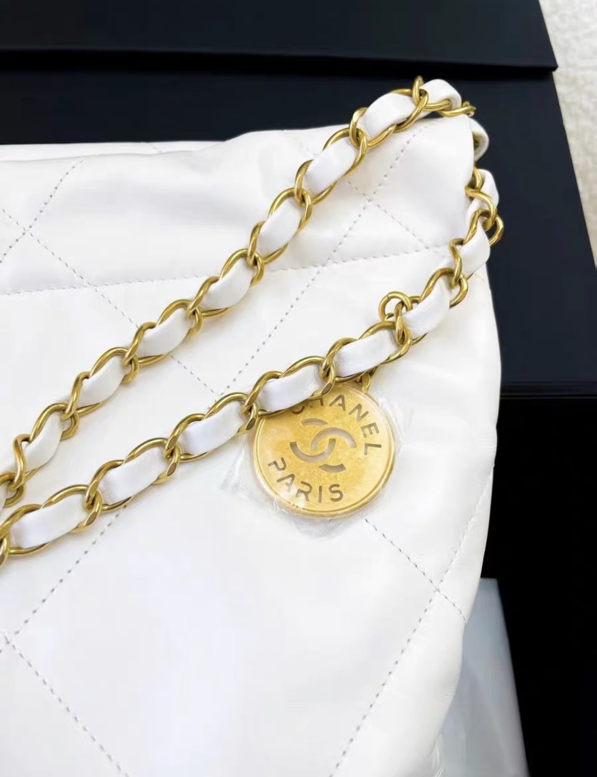 Chanel Chanel 22 Calfskin Black Shoulder Bag