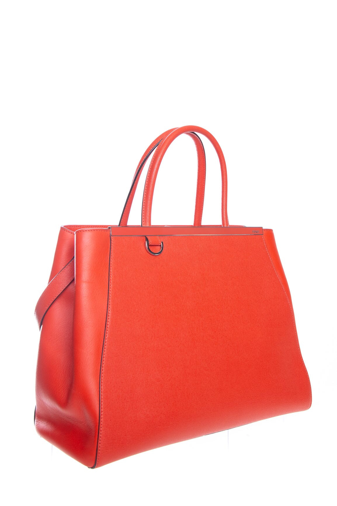 Fendi Coral Leather 2Jours Handbag