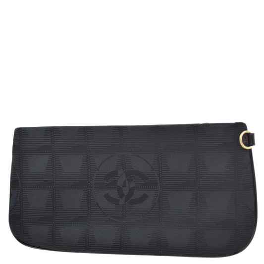 Chanel Black New Travel Line Pouch Bag