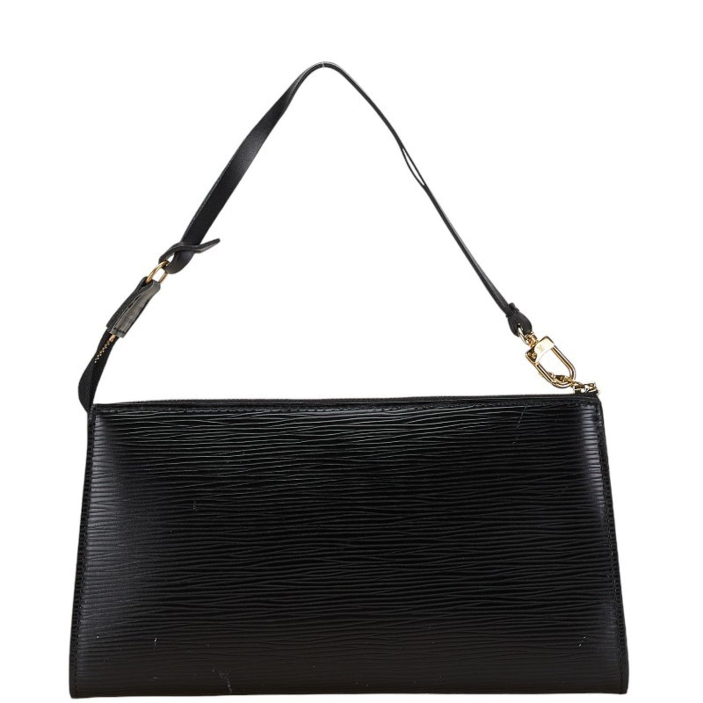 Louis Vuitton  Noir Cuir Ombre Leather Handbag Pochette Pouch